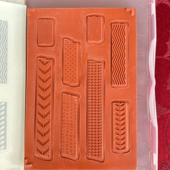 🚨LAST CHANCE🚨 Stampin’ Up! RETIRED Tape It Stamp Set.NIB NEVER USED - Picture 2 of 3